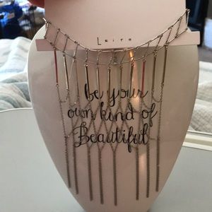 LEITH Metal Web / Net Choker Necklace